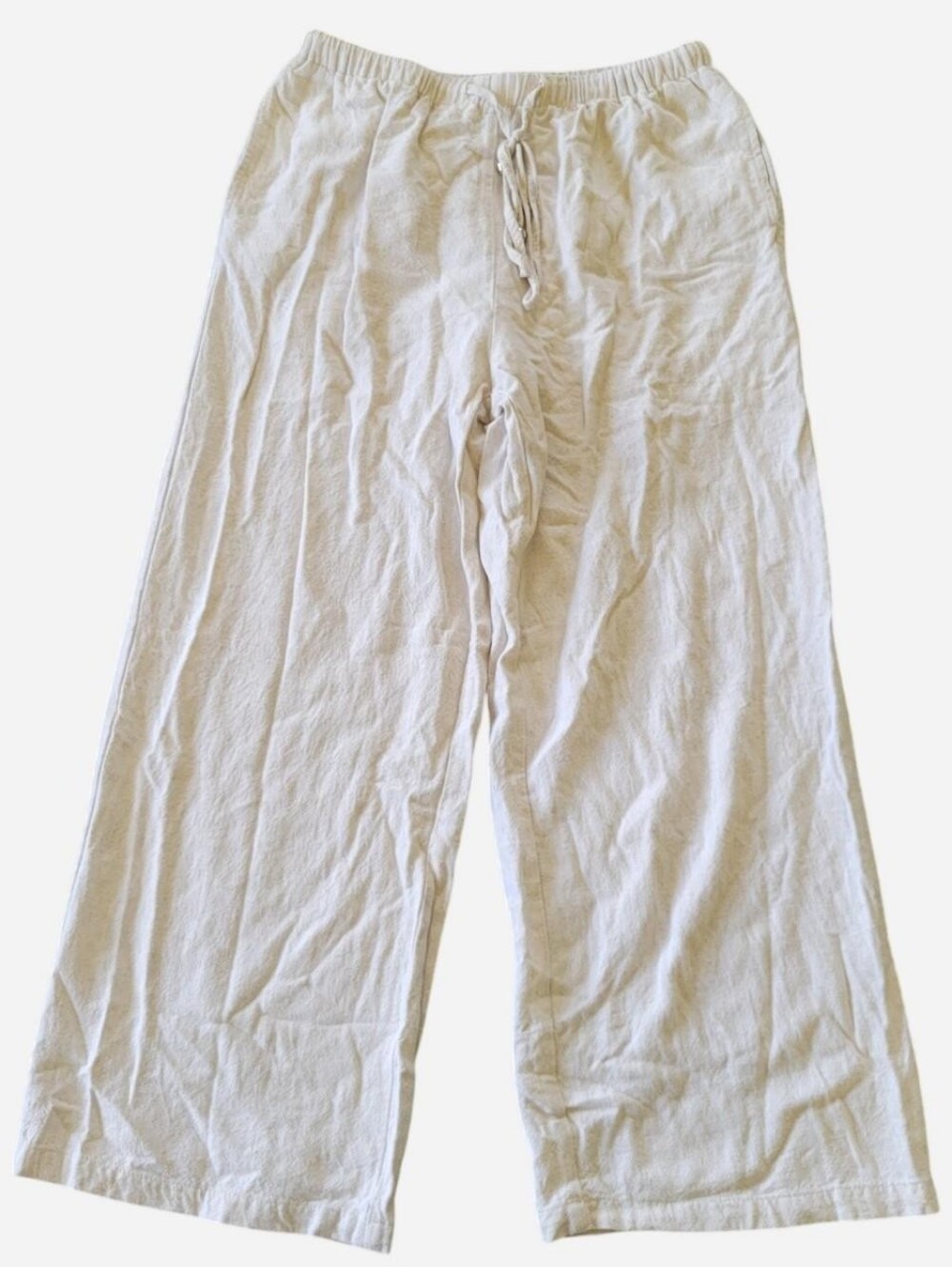 Illusory | High Waisted Cropped Linen Pants